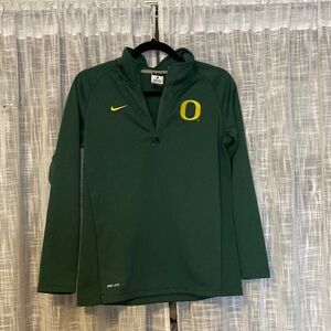 Oregon Ducks Nike Green Quarter-Zip.